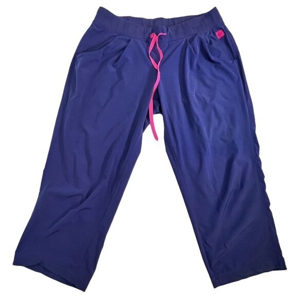 MOUNTAIN Equipment MEC Blue Cropped Capri Pants Size 8 - Picture 1 of 5